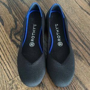 Rothy’s black flag round toe size 8